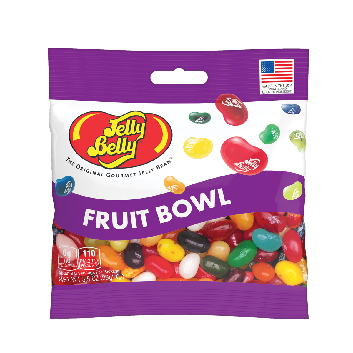 Fruit Bowl Jelly Beans 3.5 oz Grab &amp; Go Bag