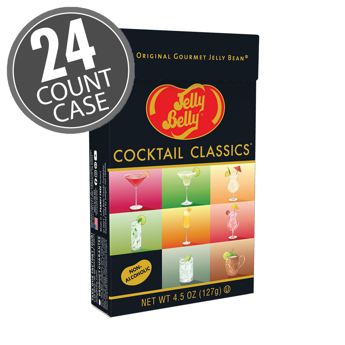 Cocktail Classics Jelly Beans Mix - 4.5 oz Flip-Top Boxes - 24-Count Case