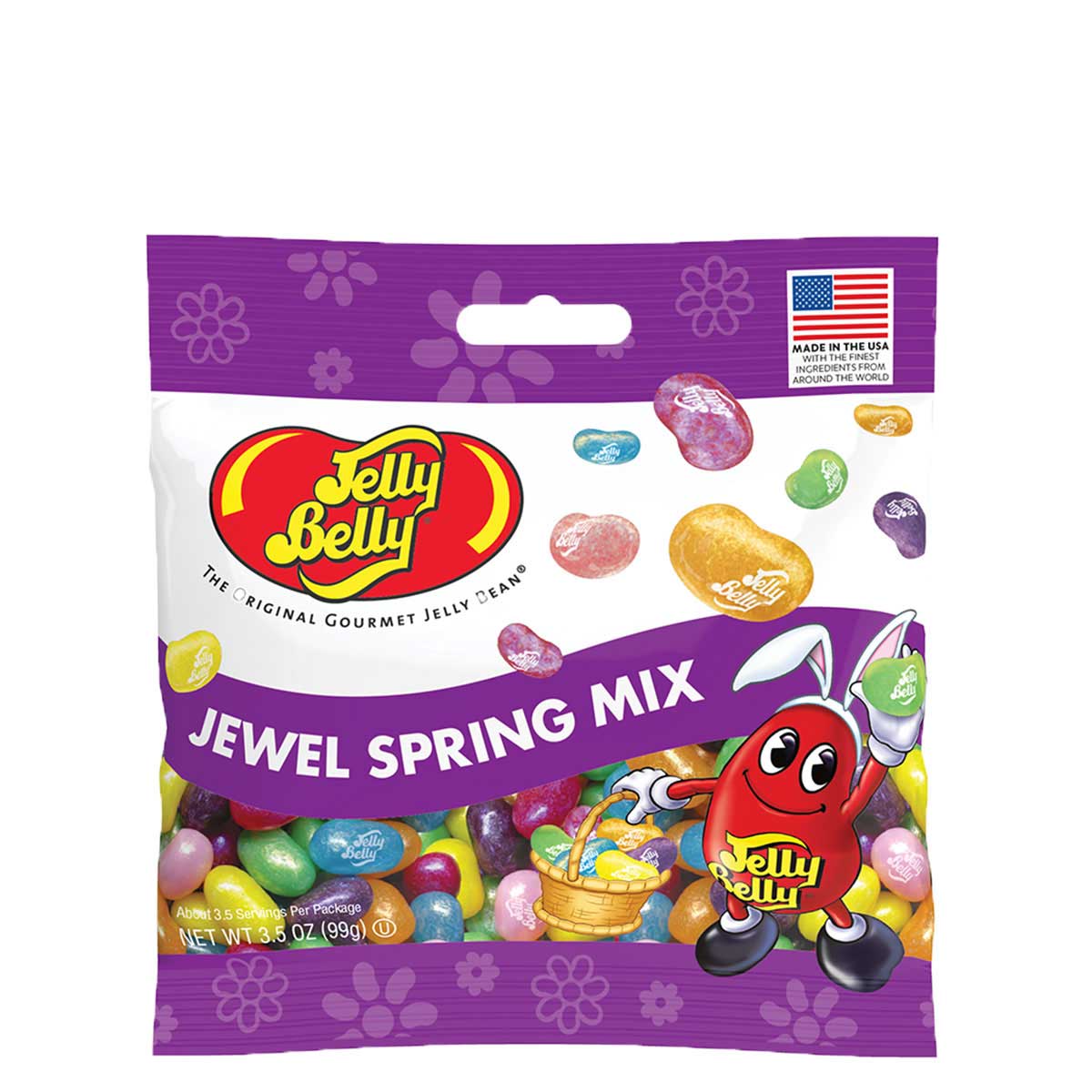 Jewel Spring Mix Jelly Beans 3.5 oz Grab &amp; Go Bag