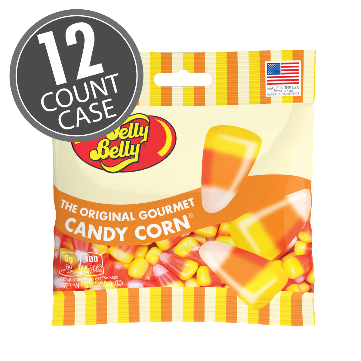 Candy Corn 3 oz Grab &amp; Go Bag - 12 Count Case