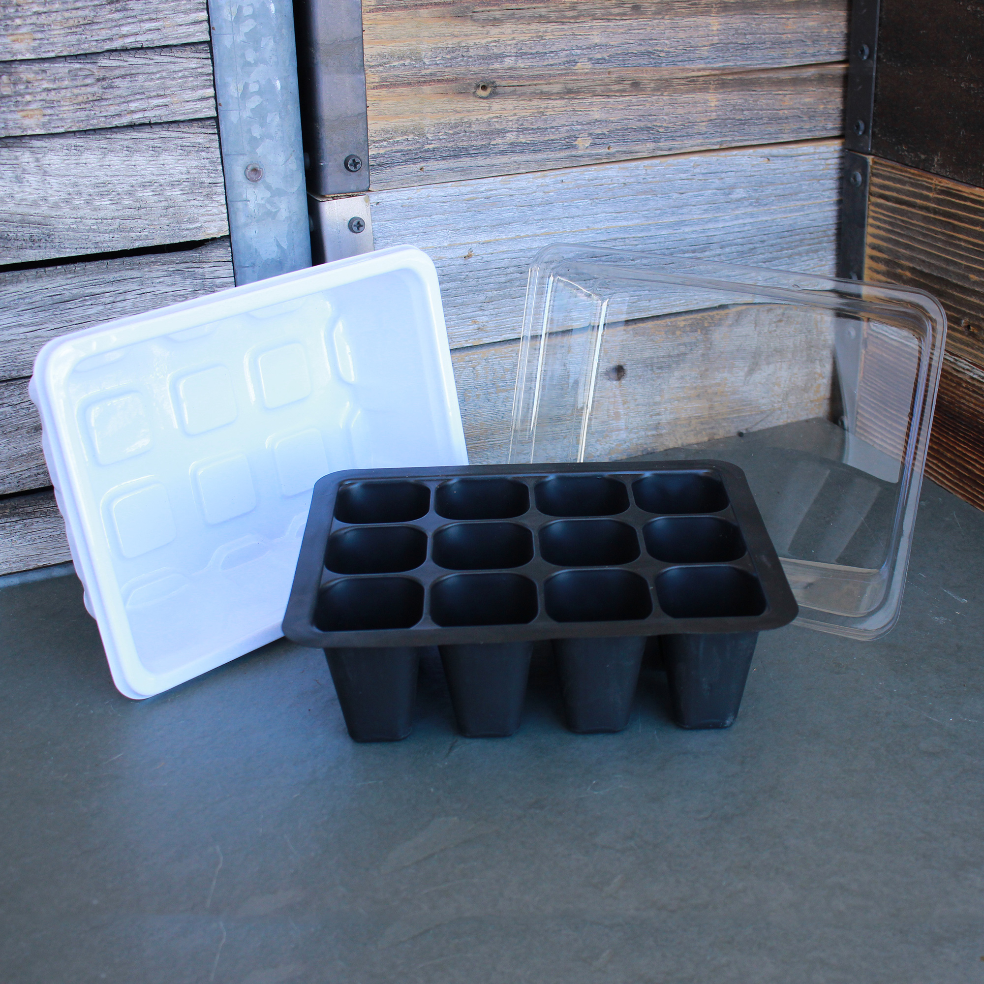 13 Cell Seed Starting Set - Tray, Insert &amp; Dome - Set of 10 - Gardening Starts