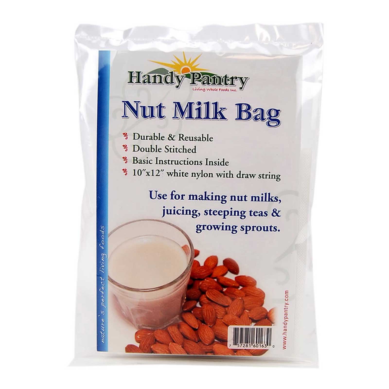 Vegan Nut Milk Bag - Make Vegan Milks, Sprouting, Steep Teas, More