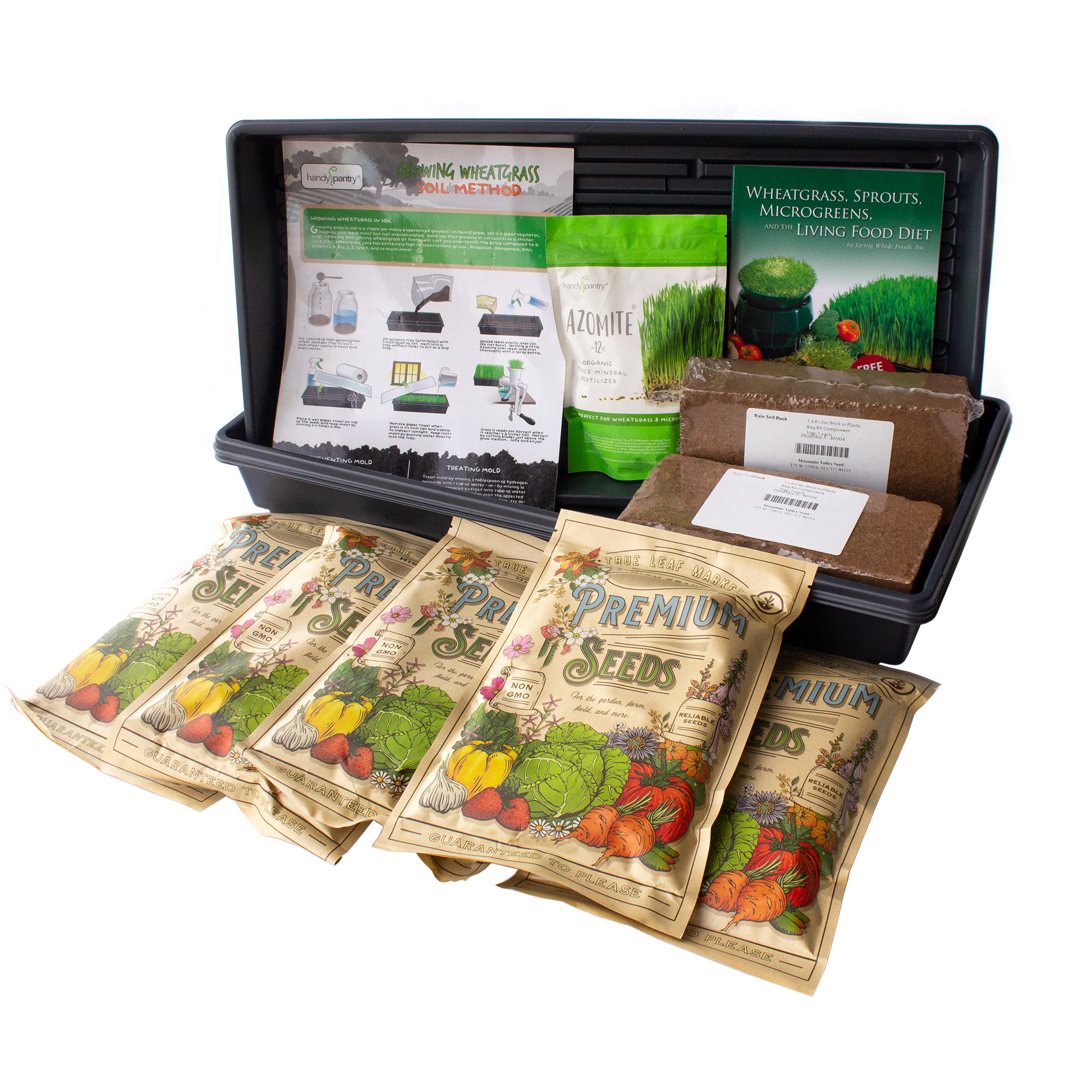 Organic Barleygrass Grass Growing Kit - Grow &amp; Juice Barley Grass