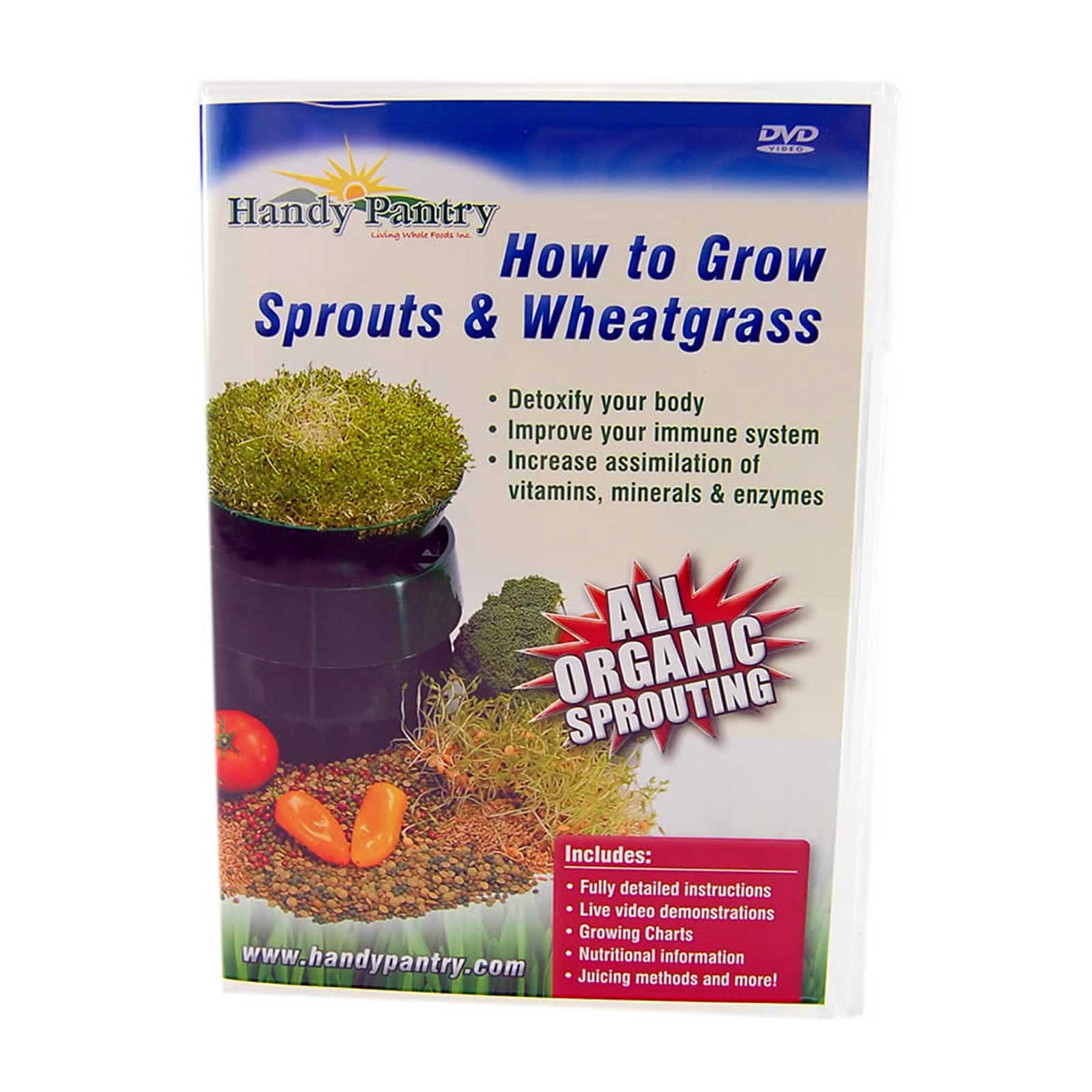 Video: How to Grow Sprouts &amp; Wheat Grass DVD by Handy Pantry