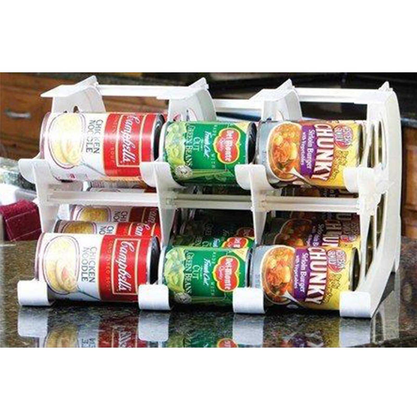 FIFO Mini Can Tracker - Pantry Food Storage Can Rotation Rack