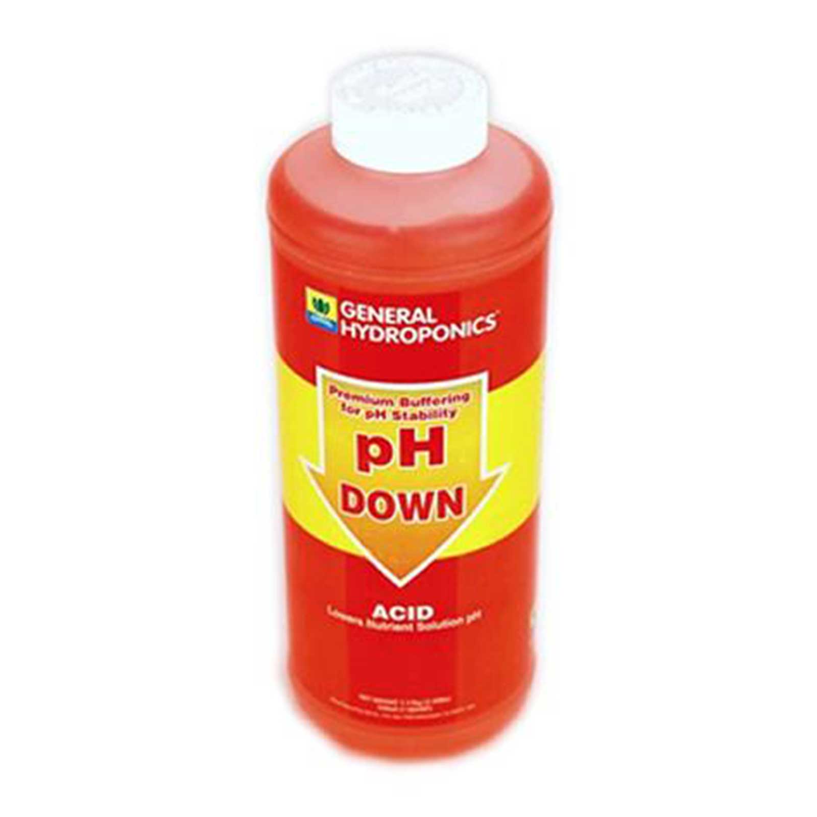 pH Down - 1 Quart by General Hydroponics - Adjust / Lower pH of Water